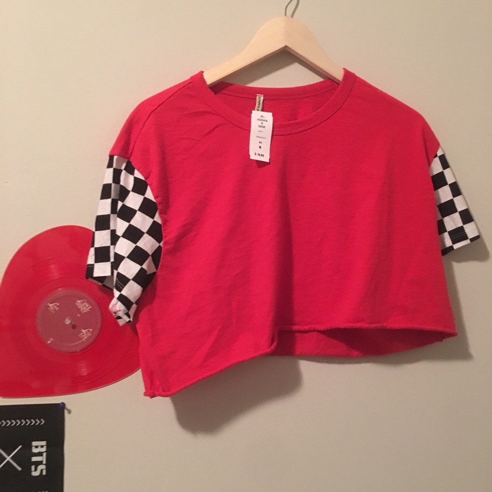 Nwt Emma & Sam Crop Tee